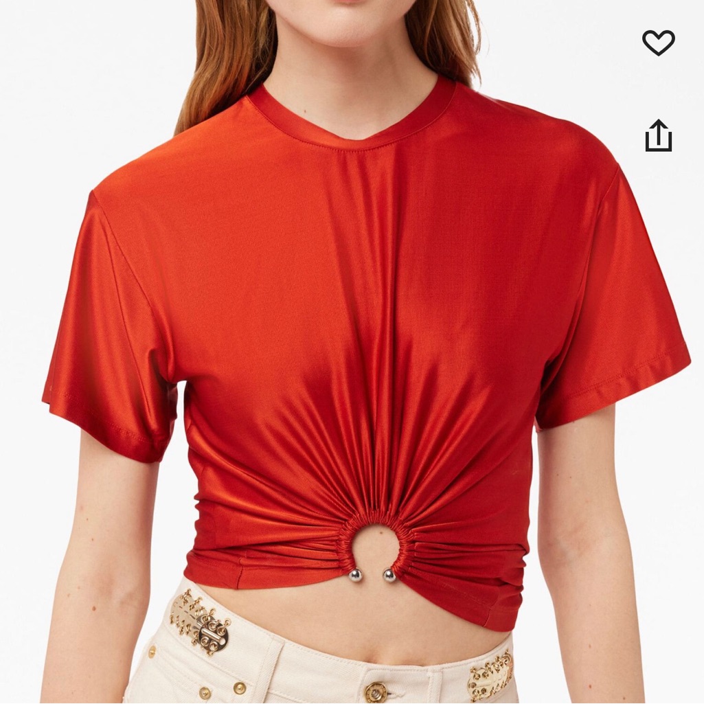 Brand New Paco Rabanne Crop Shirt With Tags Size 386
